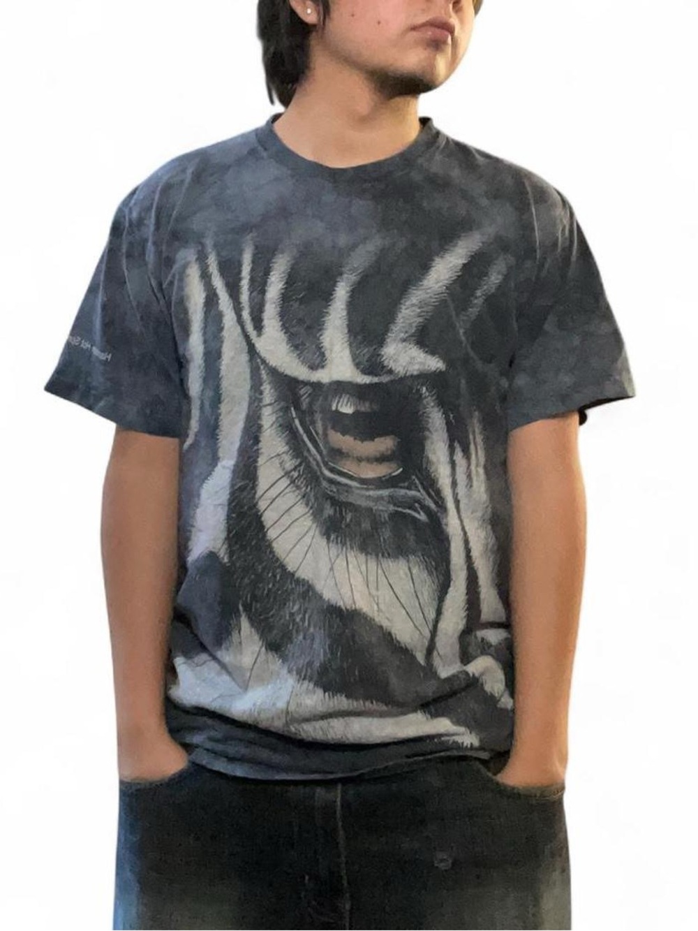 Vintage 2013 The Mountain Zebra Eye All Over Print Tie Dye Graphic‎ T-Shirt